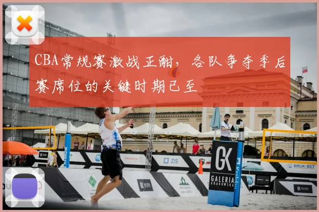 CBA常规赛激战正酣，各队争夺季后赛席位的关键时期已至