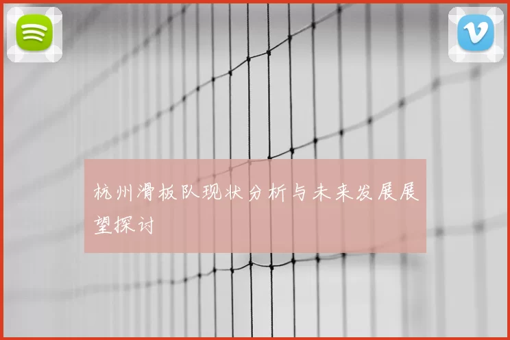 杭州滑板队现状分析与未来发展展望探讨